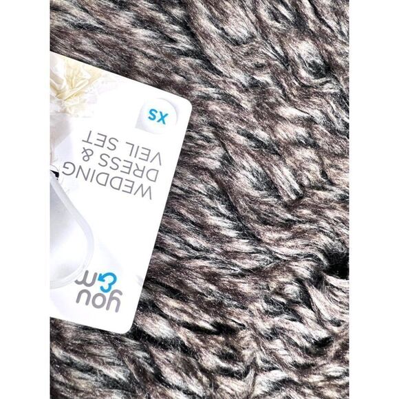 XS White Wedding‎ Dress & Veil Set NWT (Orig. $15) - Picture 5 of 7